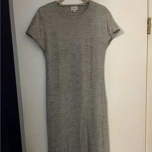 LuLaRoe Maria maxi dress, size xs, heather gray.